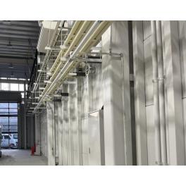 新築衛生工事エアー配管　工場